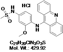 Amsacrine hydrochloride