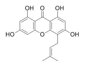 1,3,6,8-tetrahydroxy-4-(3-methyl-2-buten-1-yl)-9H-Xanthen-9-one