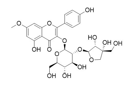 Rhamnocitrin 3-apiosyl-(1?2)-glucoside