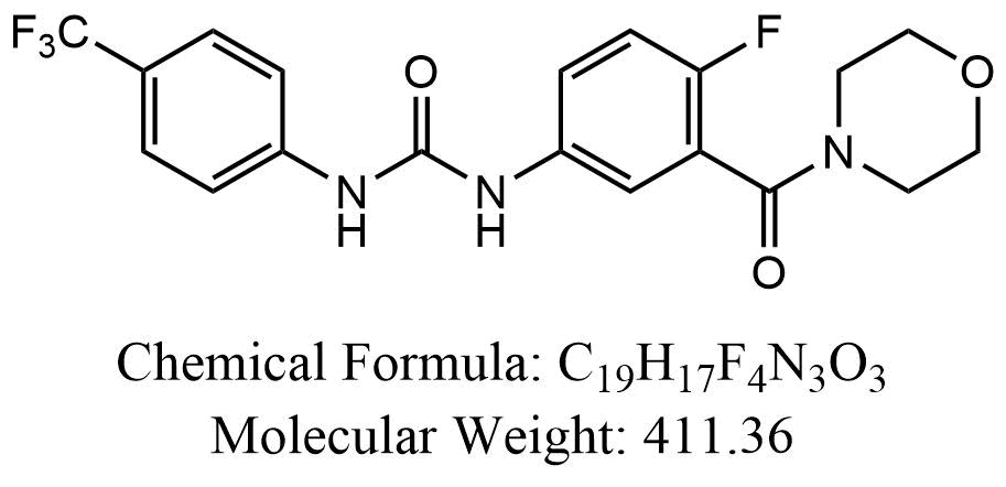 Urea, N-[4-fluoro-3-(4-morpholinylcarbonyl)phenyl]-N'-[4-(trifluoromethyl)phenyl]-