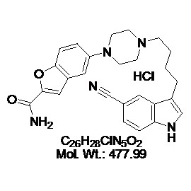 Vilazodone hydrochloride