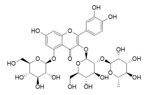 Quercetin-3-O-[alpha-L-rhamnose-(1?2)-beta-D-glucopyranosyl]-5-O-beta-D ...