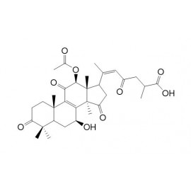 12beta-Acetoxy-7beta-hydroxy-3,11,15,23-tetraoxo-5alpha-lanosta-8,20-dien-26-oic acid