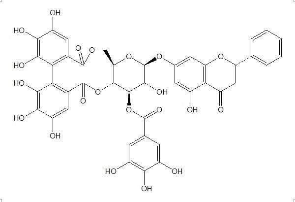 Pinocembrin 7-O-(3''-galloyl-4'',6''-(S)-hexahydroxydiphenoyl)-?-D-glucose