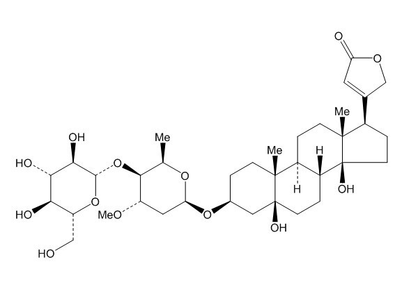 Periplogenin 3-[O-β-glucopyranosyl-(1β4)-β-sarmentopyranoside]