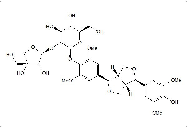 (-)-Syringaresnol 4-O-?-D-apiofuranosyl-(1?2)-?-D-glucopyranoside