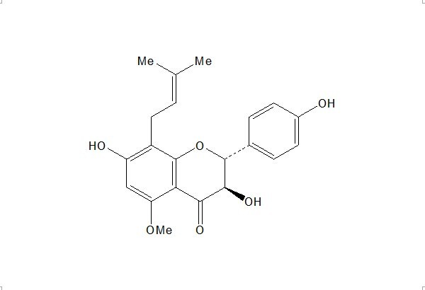 3,7,4'-Trihydroxy-5-methoxy-8-prenylflavanone, (2R,3R)-