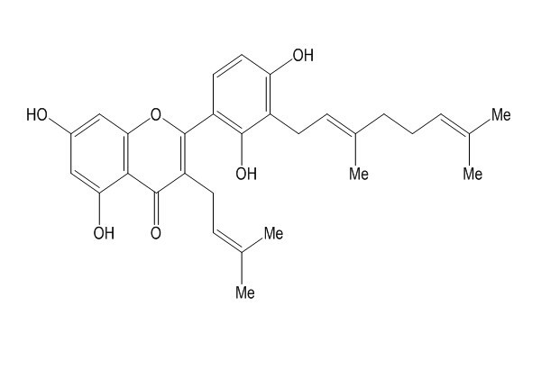 3'-Geranyl-3-prenyl-5,7,2',4'-tetrahydroxyflavone