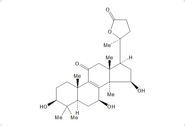 3β,7β,15β-trihydroxy-11-oxo-lanosta-8-en-24→20 lactone
