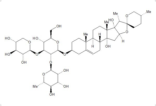 Ophiogenin 3-O-α-L-rhamnopyranosyl(1→2)[β-D-xylopyranosyl(1→3)]-β-D-glucopyranoside