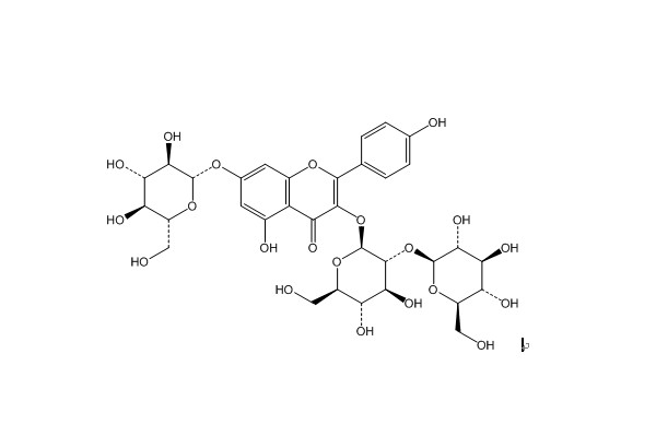Kaempferol 3-sophoroside-7-glucoside