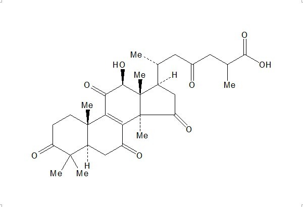 Ganoderic acid F, deacetyl-
