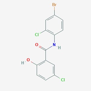 N-(4-bromo-2-chlorophenyl)-5-chloro-2-hydroxybenzamide