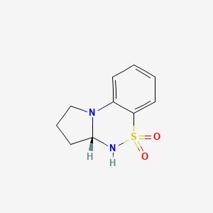 1H-Pyrrolo[2,1-c][1,2,4]benzothiadiazine, 2,3,3a,4-tetrahydro-, 5,5-dioxide, (3aR)-