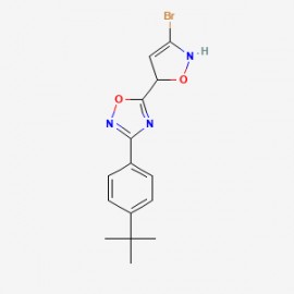 5-(3-bromo-4,5-dihydroisoxazol-5-yl)-3-(4-(tert-butyl)phenyl)-1,2,4-oxadiazole