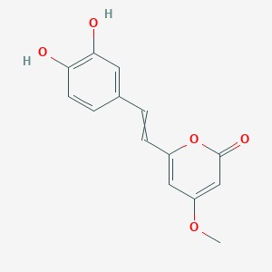 4,12-Dimethoxy-6-(7,8-dihydroxy-7,8-dihydrostyryl)-2-pyrone