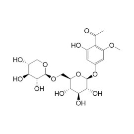 6-Hydroxy-2-methoxyacetophenone 4-O-beta-D-xylopyranosyl-(1-6)-beta-D-glucopyranoside