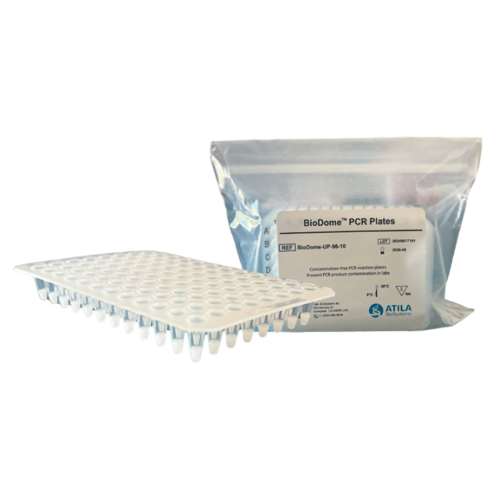 96-Well Microplate BioDome™ 0.1 mL Clear Sterile